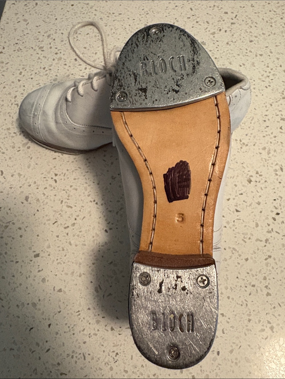 Bloch White J. Sams Tap Shoes - Picture 2 of 10